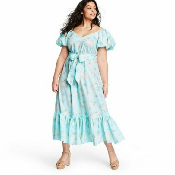 LoveShackFancy Dresses & Skirts - LOVESHACKFANCY ESTELLE PUFF SHOULDER MAXI DRESS